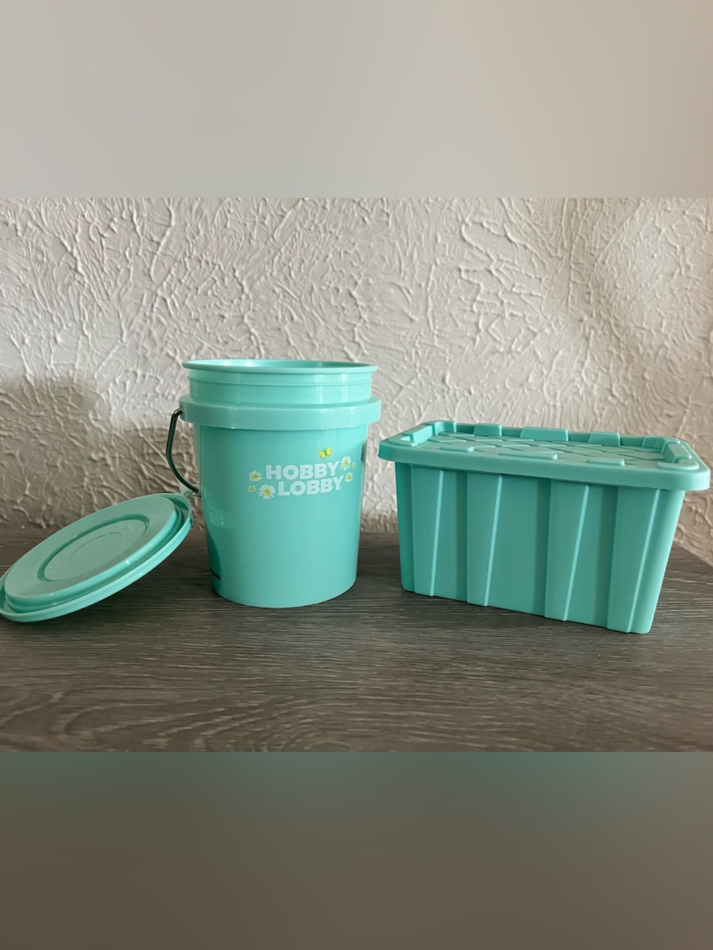 Hobby Lobby mini bucket and tote